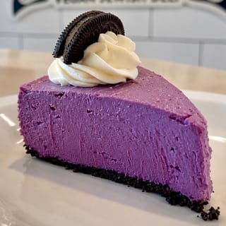 UBE Oreo Cheesecake