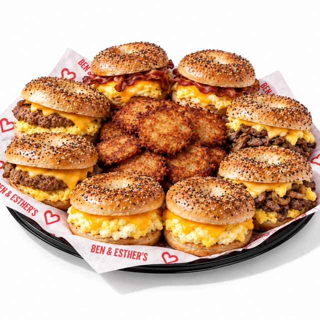Bagel Breakfast Sandwich Platter.
