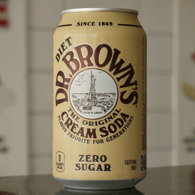 Diet Dr. Browns Cream Soda.