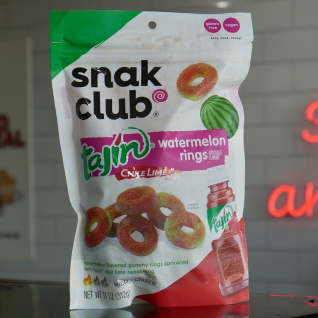 Snak Club Watermelon Rings.