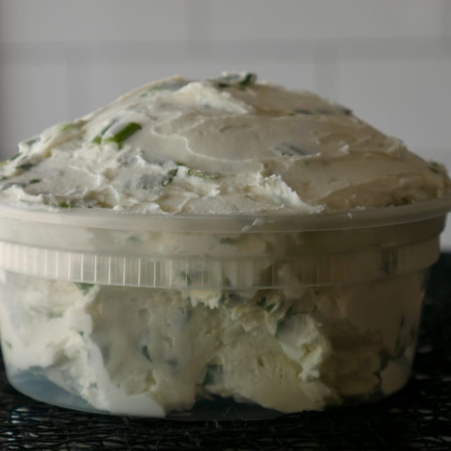 8 oz Scallion Cream Cheese.