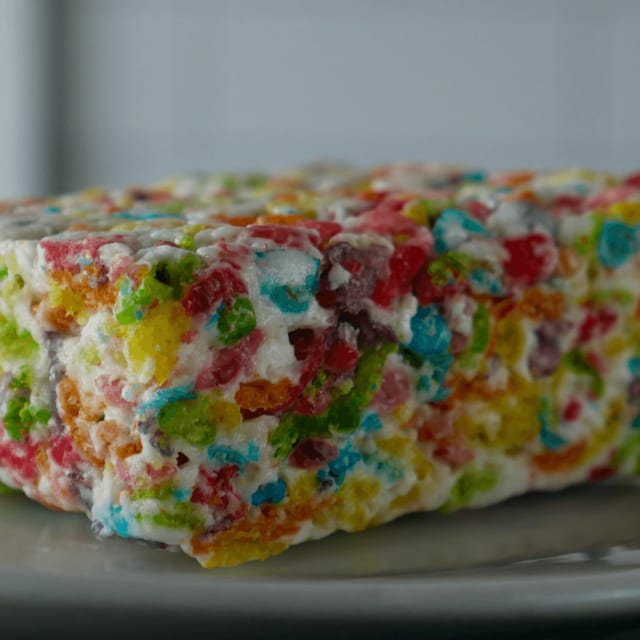 Fruity Pebbles Rice Krispies.