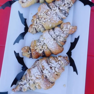 Hazelnut peanut butter croissant